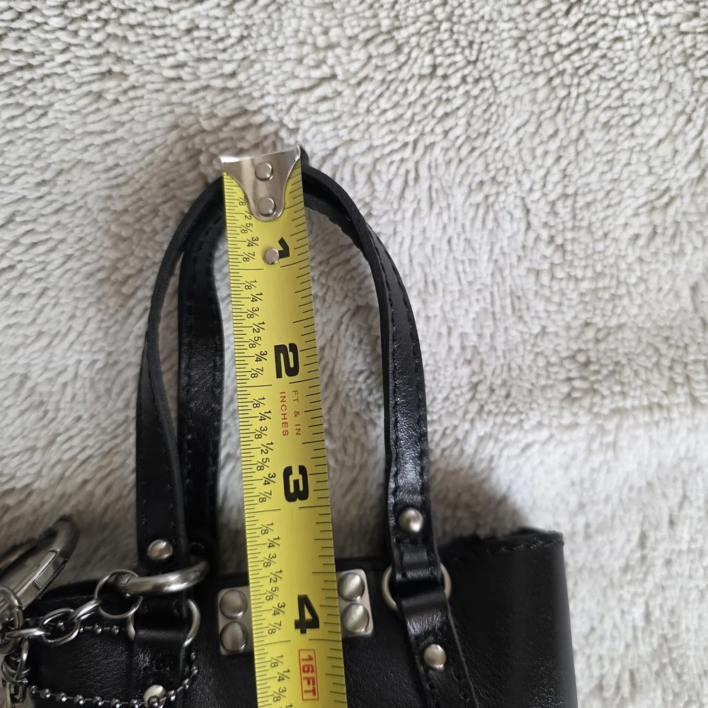 Patricia Nash Black Mini Leather Bag - Picture 12 of 12